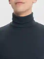 Синий меланж мужская водолазка