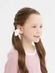 Белый бантики на резинке