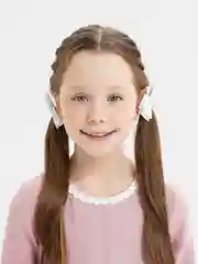 Желтый бантики на резинке