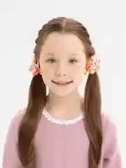 Оранжевый бантики на резинке