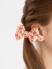 Оранжевый бантики на резинке