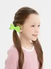 Салатовый бантики на резинке