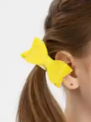 Желтый бантики на резинке