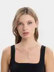 Белый цепочка не шею "Крестик", металлический