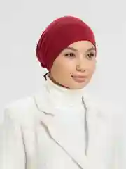 Багровый шапка мусульманская на резинке и завязках