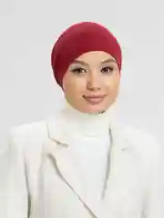 Багровый шапка мусульманская на резинке и завязках