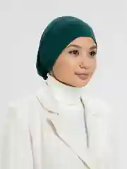 Тёмно-зелёный шапка мусульманская на резинке и завязках