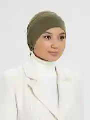 Оливковый шапка мусульманская на резинке и завязках