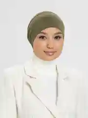 Оливковый шапка мусульманская на резинке и завязках