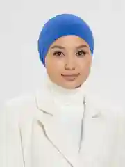 Синий шапка мусульманская на резинке и завязках