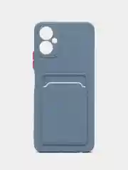 Серый чехол TECNO CAMON 19 NEO, с защитой камеры и карман для пластиковой карты