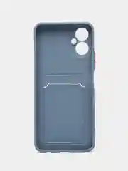 Серый чехол TECNO CAMON 19 NEO, с защитой камеры и карман для пластиковой карты