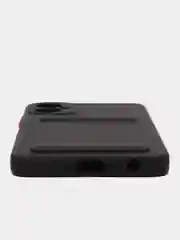 Черный чехол TECNO CAMON 19 NEO, с защитой камеры и карман для пластиковой карты