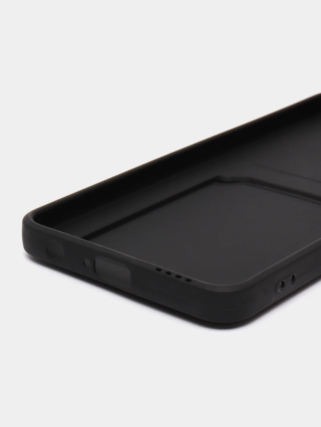 Черный чехол TECNO CAMON 19 NEO, с защитой камеры и карман для пластиковой карты