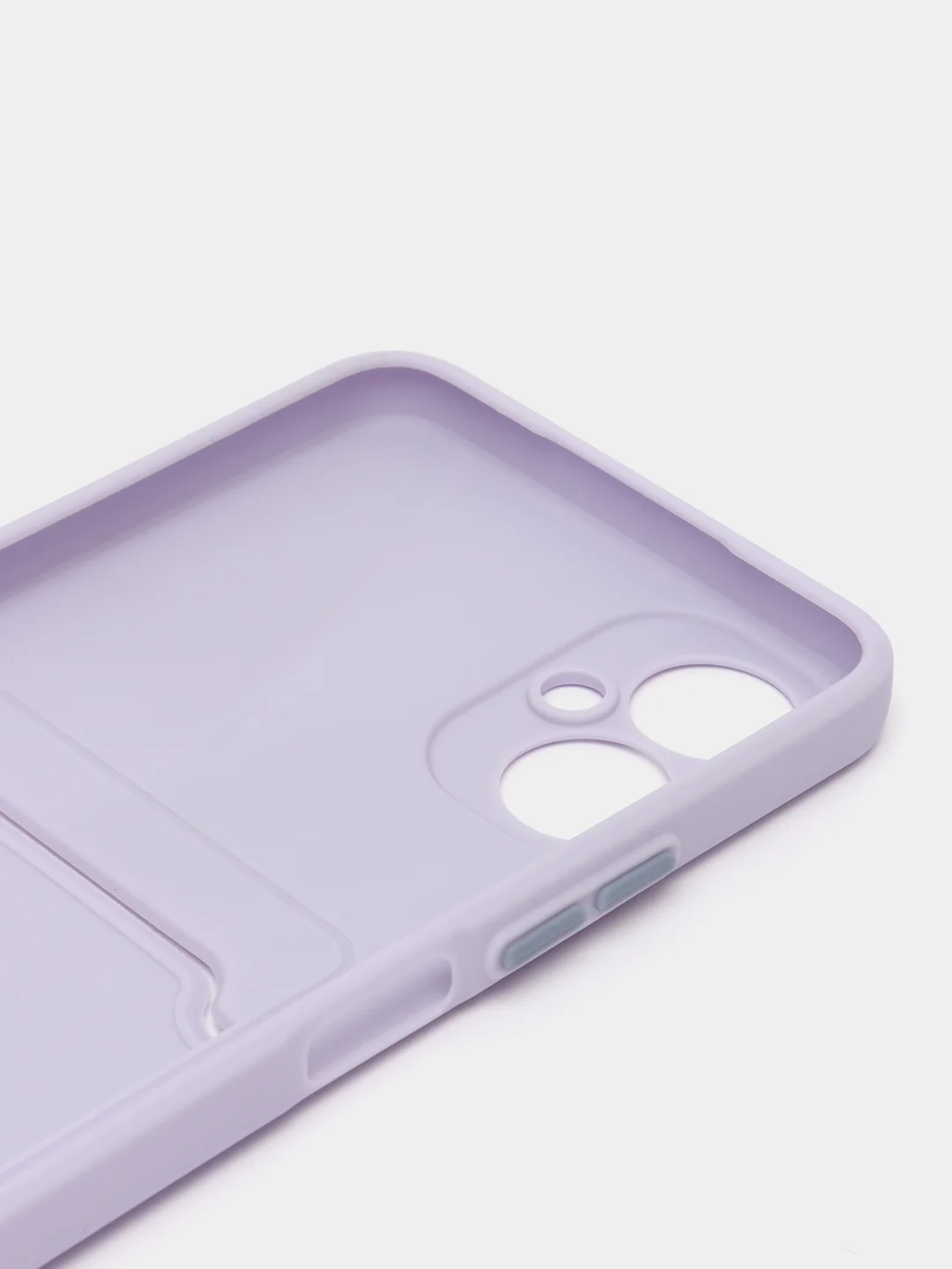 Лавандовый чехол TECNO CAMON 19 NEO, с защитой камеры и карман для пластиковой карты