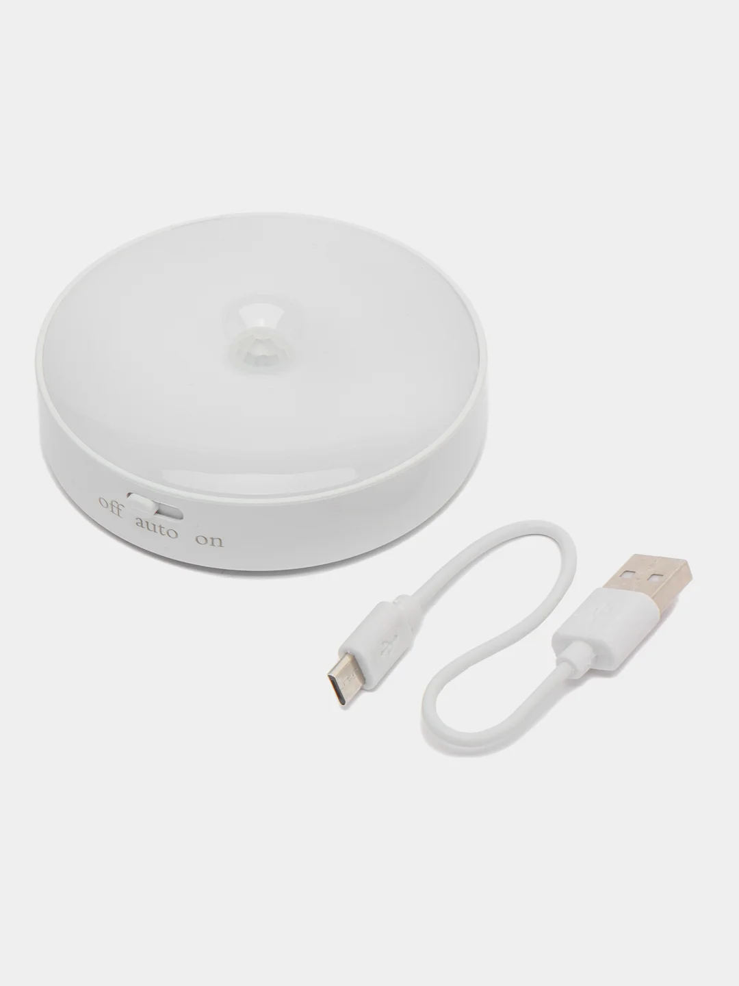 Белый светильник беспроводной, 500 mAh, с датчиком движения, LED, на магните