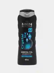 Синий шампунь-гель для волос и тела мужской Iris Men, 400 мл