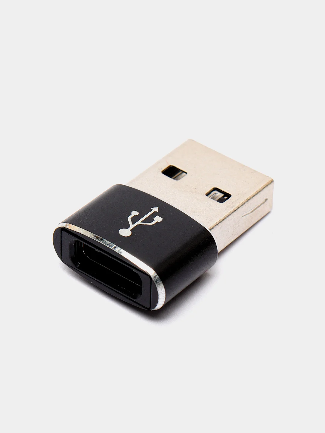 Черный переходник USB / Type C