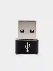 Черный переходник USB / Type C