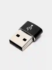 Черный переходник USB / Type C