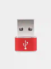 Красный переходник USB / Type C