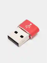 Красный переходник USB / Type C