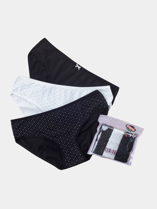 Комплект трусы женские DOMINANT Турция, брифы от XL до 3XL , 3 шт