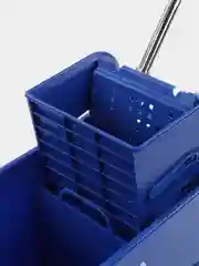 Тележка уборочная BRABIX, механический отжим, универсальная, синяя, 20 л