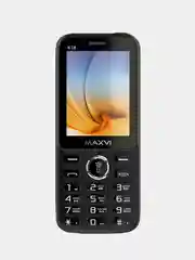 Черный мобильный телефон Maxvi K18 2023