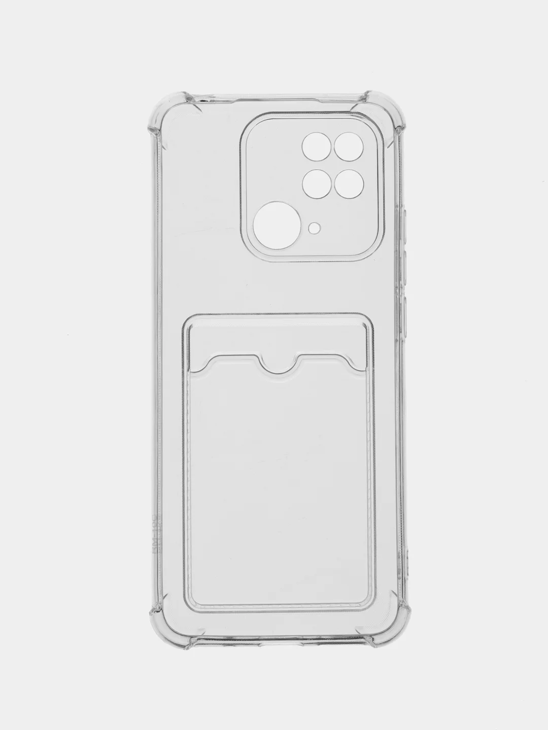 Прозрачный чехол для Xiaomi Redmi 10C Poco C40 Редми 10С Поко С40 с карманом для карт прозрачный