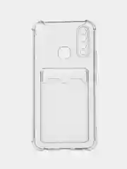 Прозрачный чехол Vivo Y11 / Y12 / Y15 / Y17 с карманом для карт