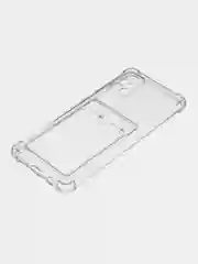 Прозрачный чехол Samsung Galaxy A51 (Самсунг Галакси А51), с карманом для карт
