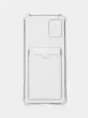 Прозрачный чехол Samsung Galaxy A51 (Самсунг Галакси А51), с карманом для карт