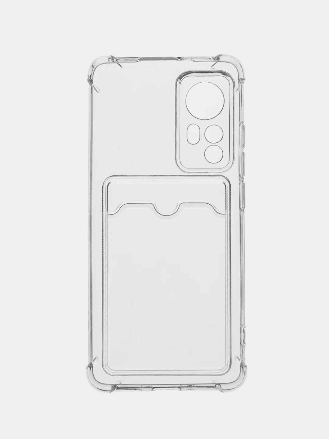 Лавандовый чехол Xiaomi 12 / 12X / Сяоми 12 / 12Х с карманом для карт