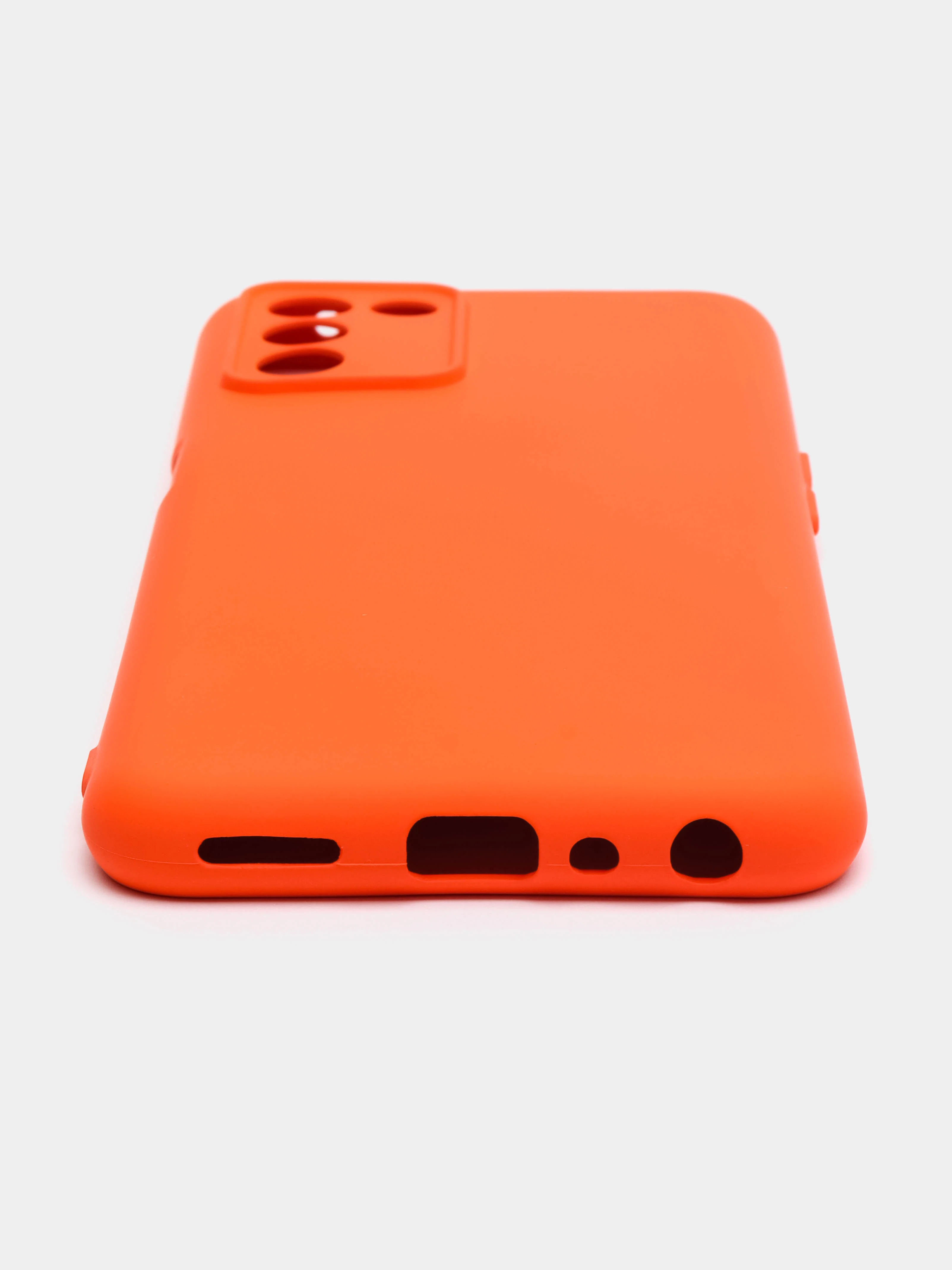 Рыжий чехол силиконовый для Realme Q3s / Реалми Q3s Silicone Cover