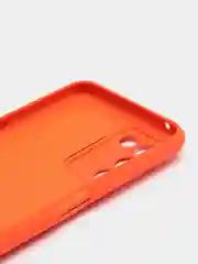 Рыжий чехол силиконовый для Realme Q3s / Реалми Q3s Silicone Cover