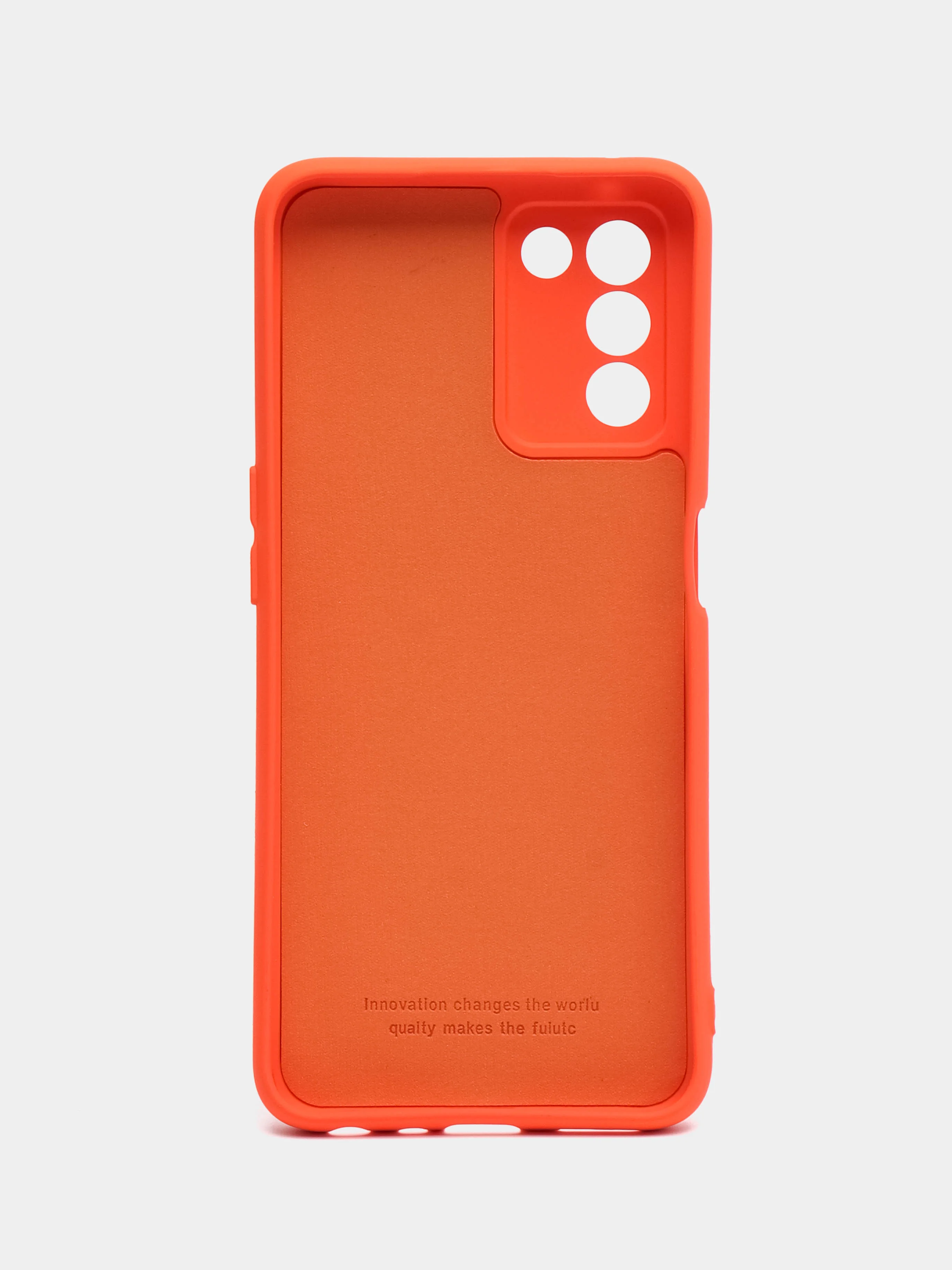 Рыжий чехол силиконовый для Realme Q3s / Реалми Q3s Silicone Cover