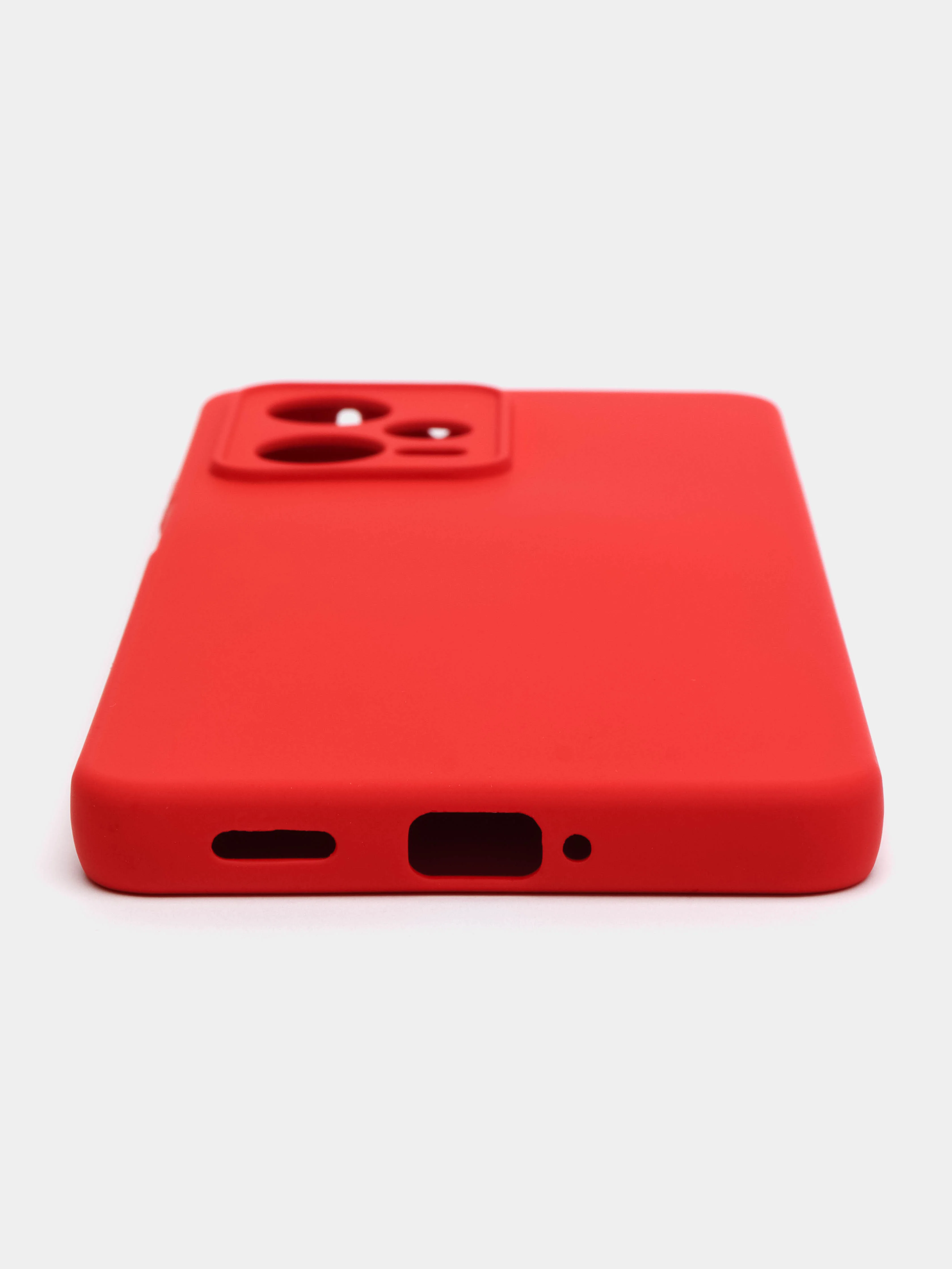 Красный чехол для Xiaomi Redmi Note 12 Pro+, Сяоми Редми Нот 12 Про+ силиконовый