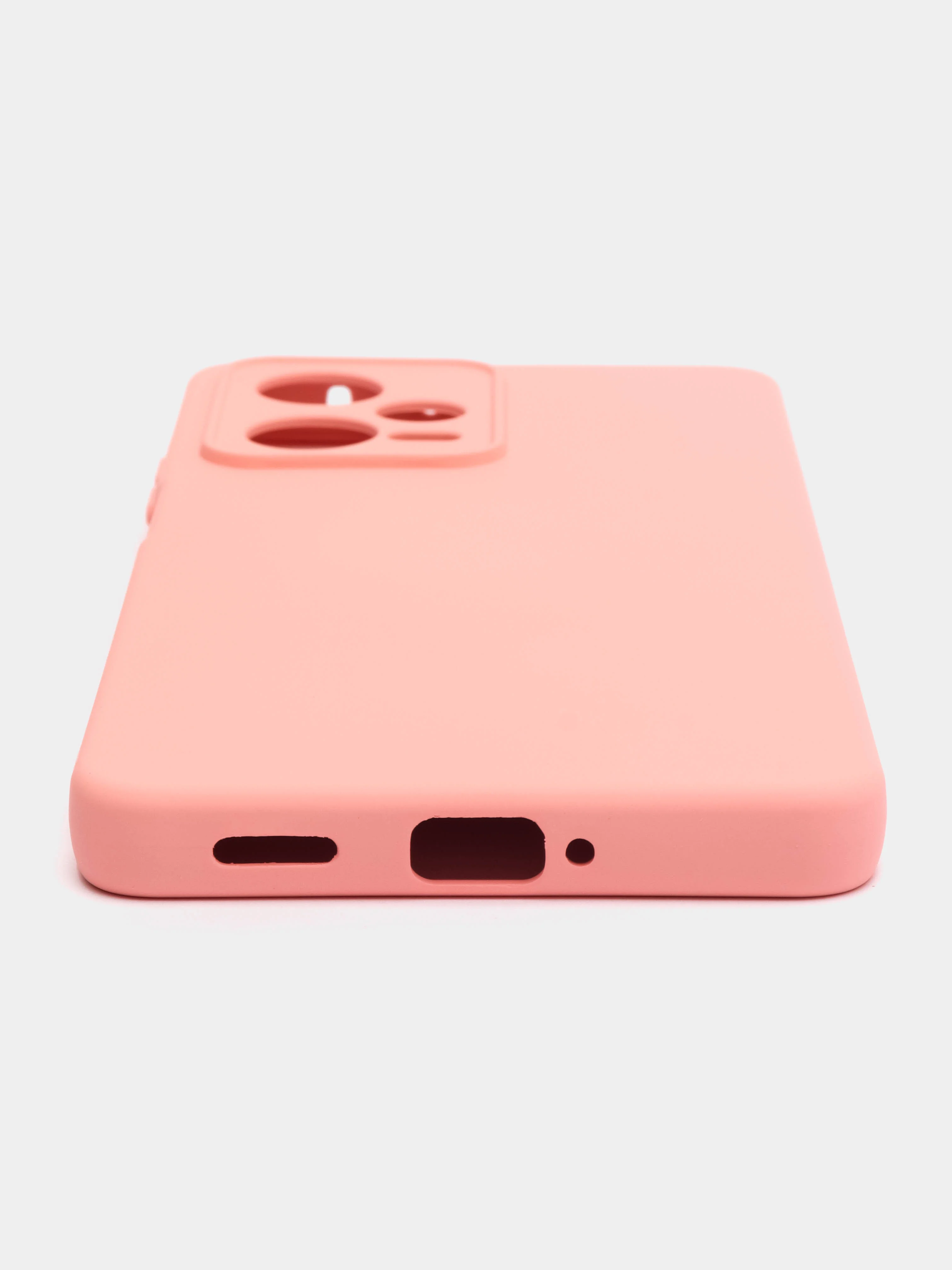 Розовый чехол для Xiaomi Redmi Note 12 Pro+, Сяоми Редми Нот 12 Про+ силиконовый