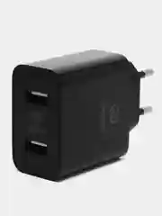 Белый сетевое зарядное устройство Digma, 2 USB 2.1A+1A