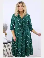 Зеленый платье женское, большие размеры