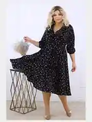 Черный платье женское, большие размеры