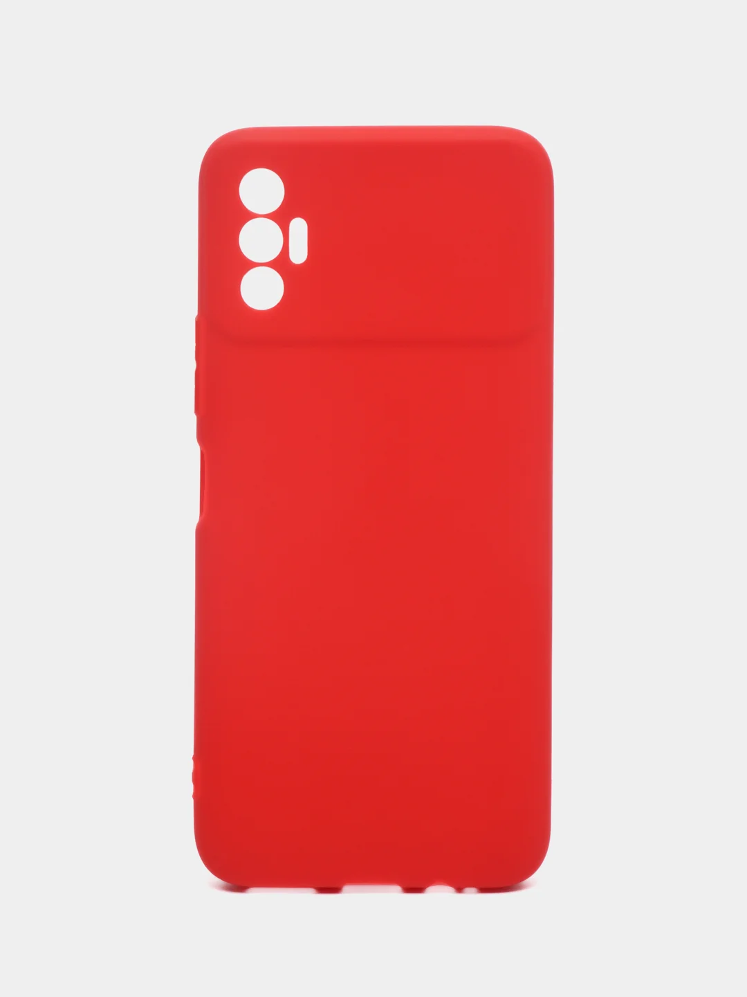 Красный чехол для Tecno Spark 8P, силиконовый, цветной, матовый
