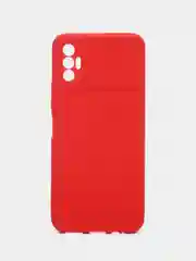 Красный чехол для Tecno Spark 8P, силиконовый, цветной, матовый