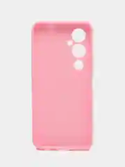 Розовый чехол для Tecno Pova 4 Pro силиконовый, цветной, матовый