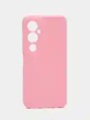 Розовый чехол для Tecno Pova 4 Pro силиконовый, цветной, матовый