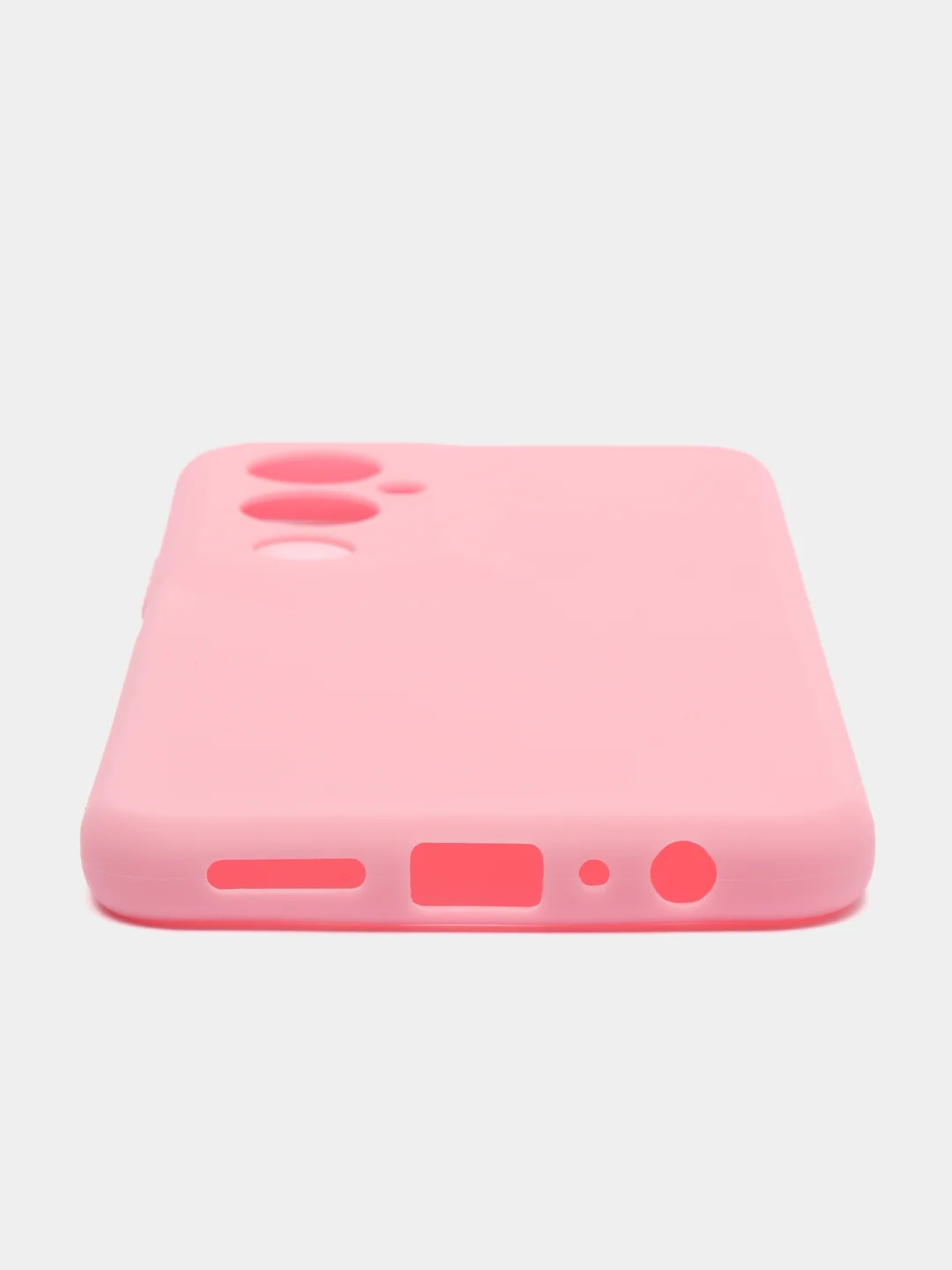 Розовый чехол для Tecno Pova 4 Pro силиконовый, цветной, матовый