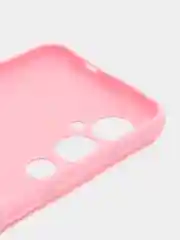 Розовый чехол для Tecno Pova 4 Pro силиконовый, цветной, матовый