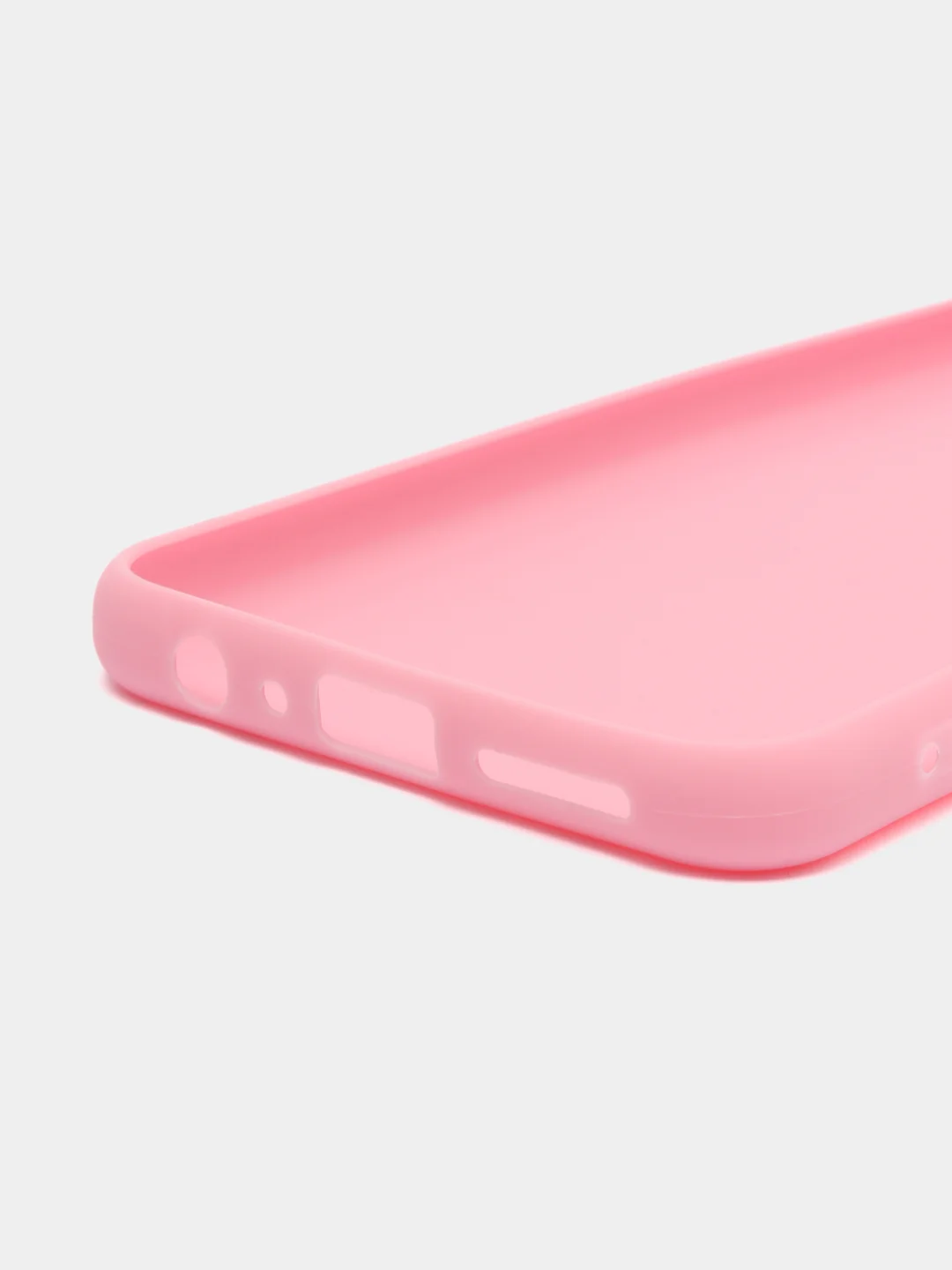 Розовый чехол для Tecno Pova 4 Pro силиконовый, цветной, матовый
