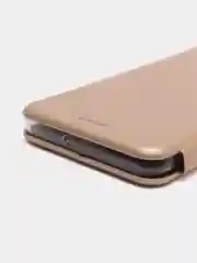 Золотой чехол-книжка для Huawei P Smart 2021 (Хуавей П Смарт 2021)